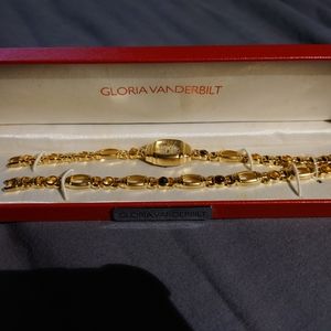Gloria Vanderbilt watch and bracelet set